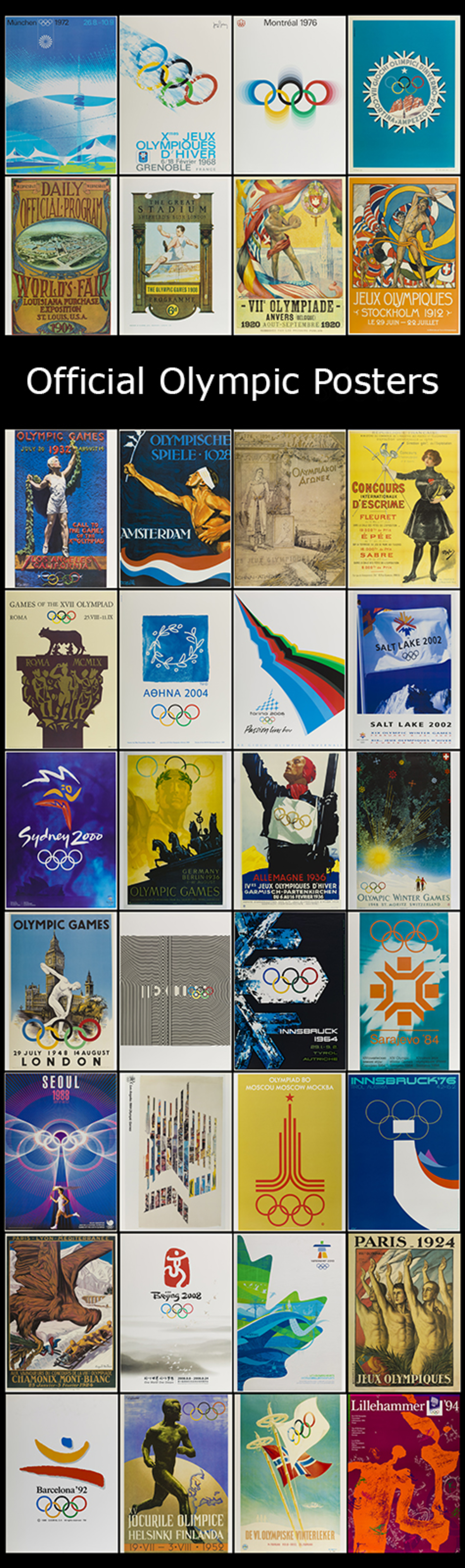 Official Olympic posters.