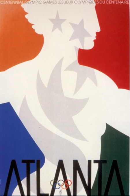 Official poster from the Olympics in Atlanta i 1996.