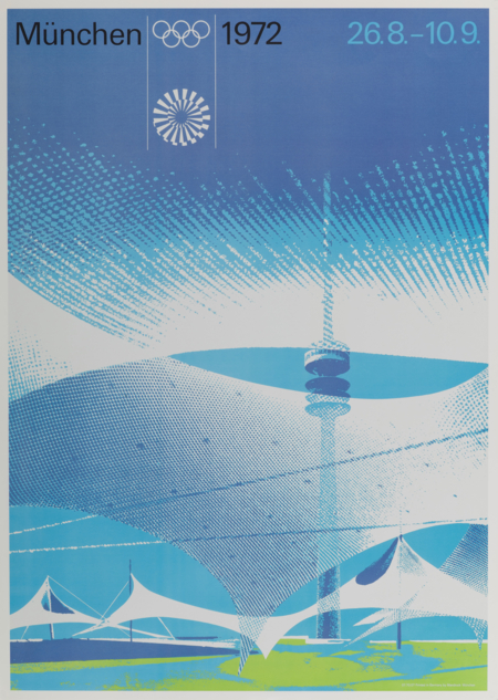 Offisiell plakat fra OL i Munchen i 1972.