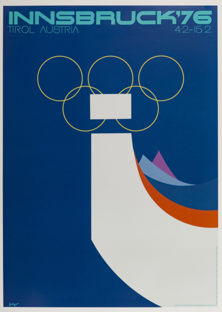 Official poster Innsbruck 1976.