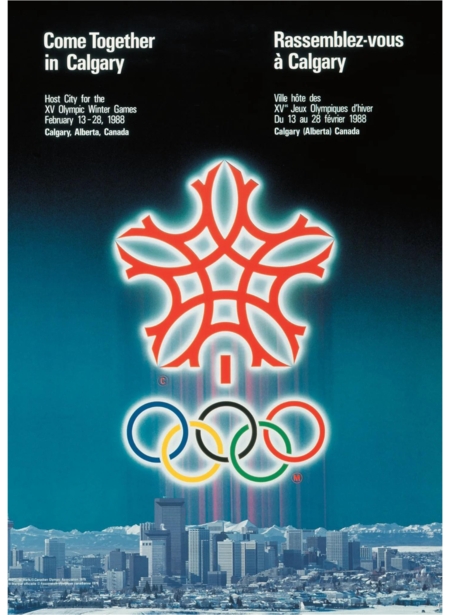 Official poster, Calgary 1988.