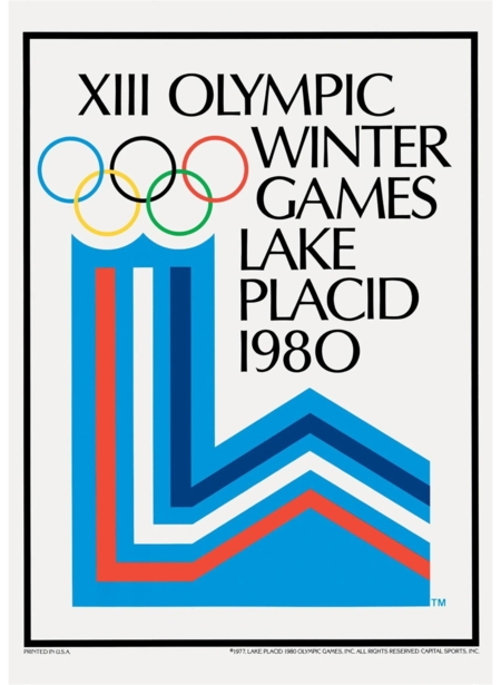 Official poster,  Lake Placid 1980.
