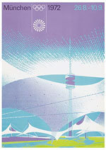 Offisiell plakat fra OL i Munchen i 1972.