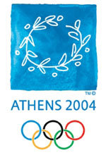 Offisiell plakat fra OL i Athen i 2004.