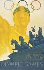 Offisiell plakat fra OL i Berlin i 1936