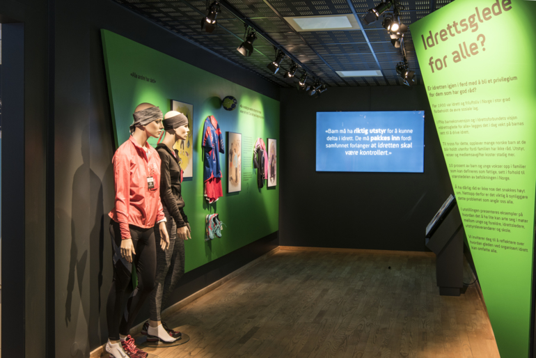 From the exhibition "Joy of Sport – for All" at The Norwegian Olympic Museum.